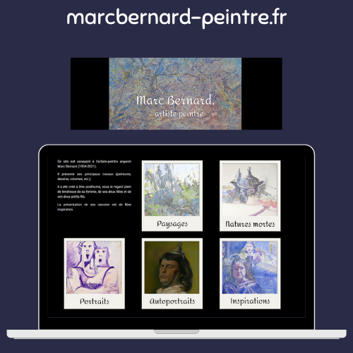 Création de site internet : Marc Bernard peintre angevin